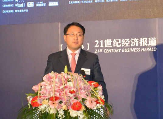 張旭陽于2013年參加亞洲金融年會現場