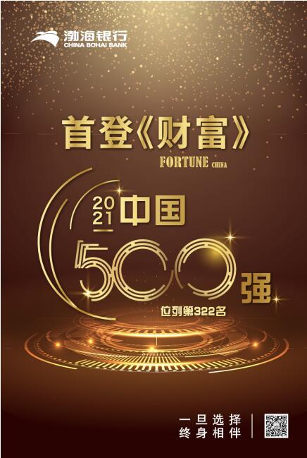 首次躋身《財富》中國500強榜單 渤海銀行：國際化戰略加速落地 國際知名度持續提升