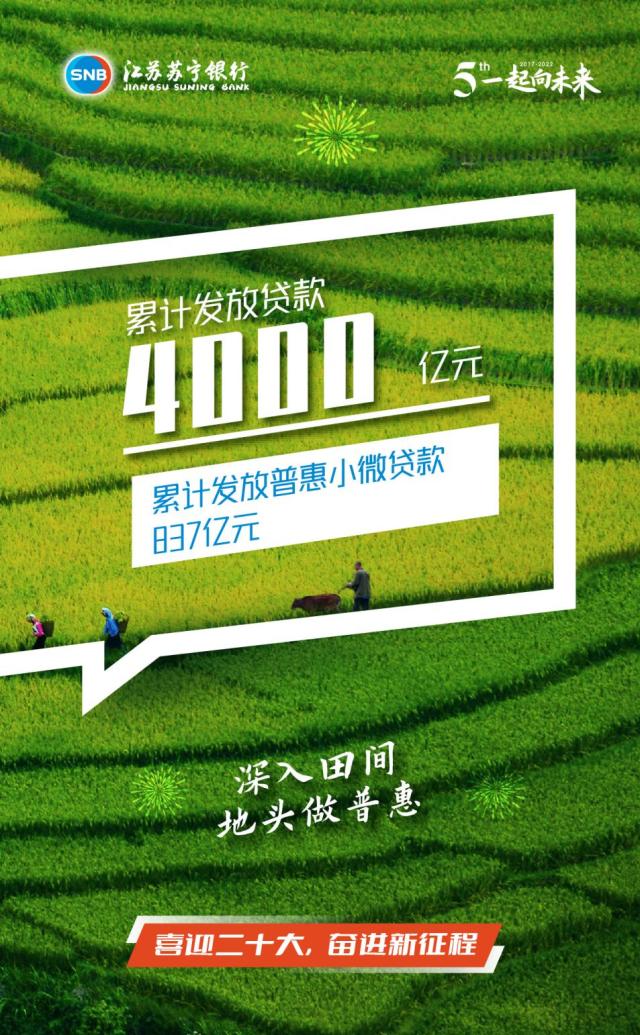 江蘇蘇寧銀行：五年奮進做普惠 建功金融新征程