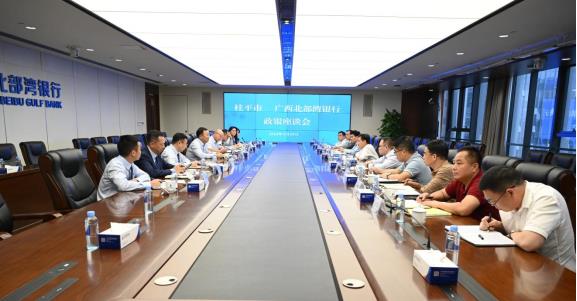 廣西北部灣銀行與桂平市委、市政府座談交流